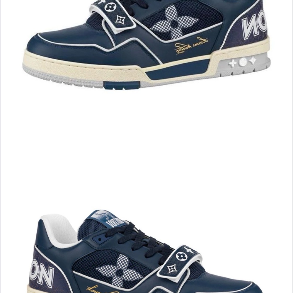 Louis Vuitton Trainer Navy mesh
